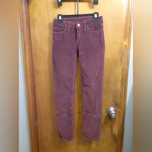Patagonia Size 26 Corduroy Burgundy Color Women's Pants Organic Cotton